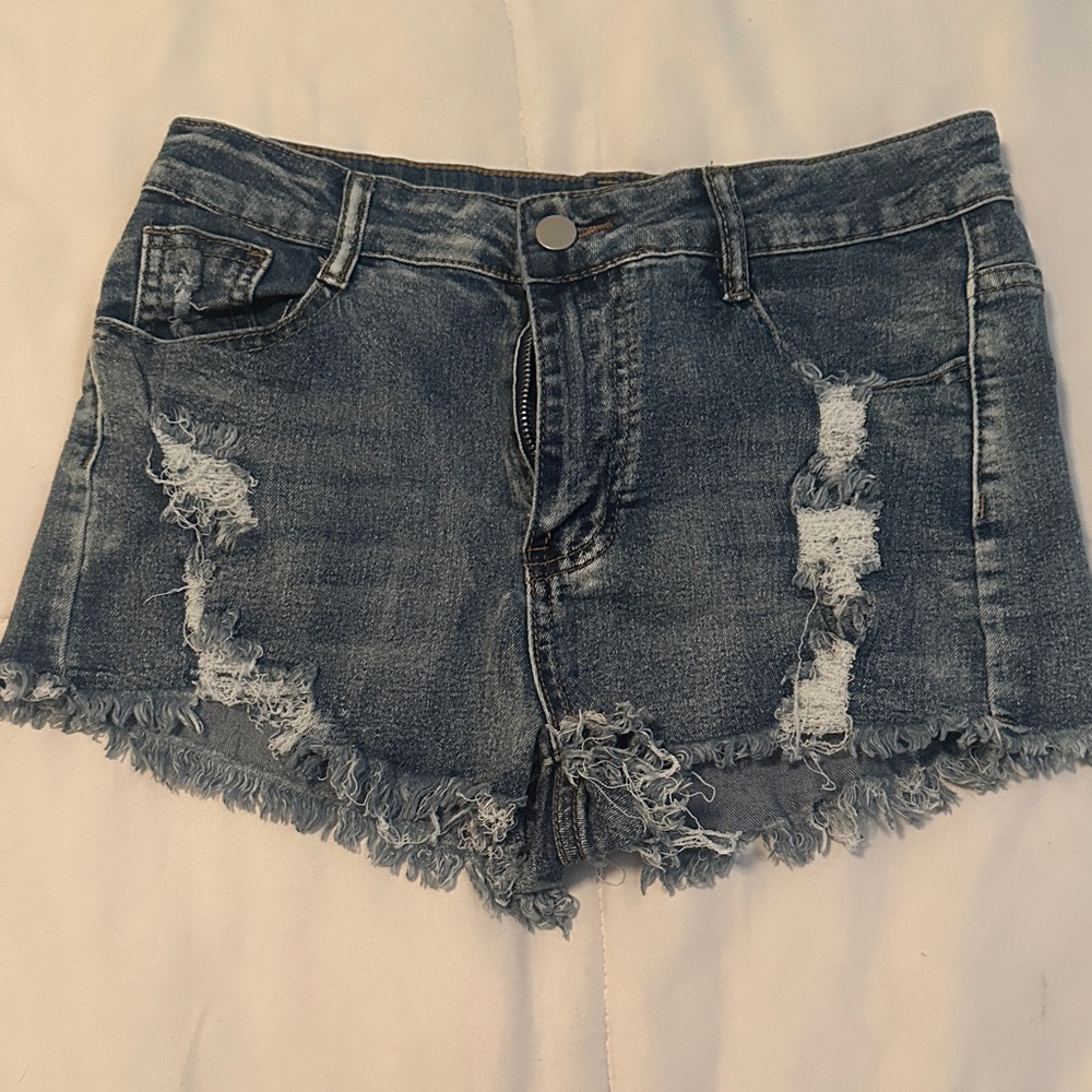 Distressed Jean Women Shorts